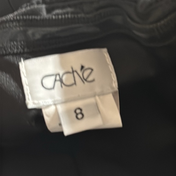 CACHE Black Strapless Mini Dress LBD Cocktail‎ Party Wedding Event Size 8 6 Bow - Picture 6 of 8